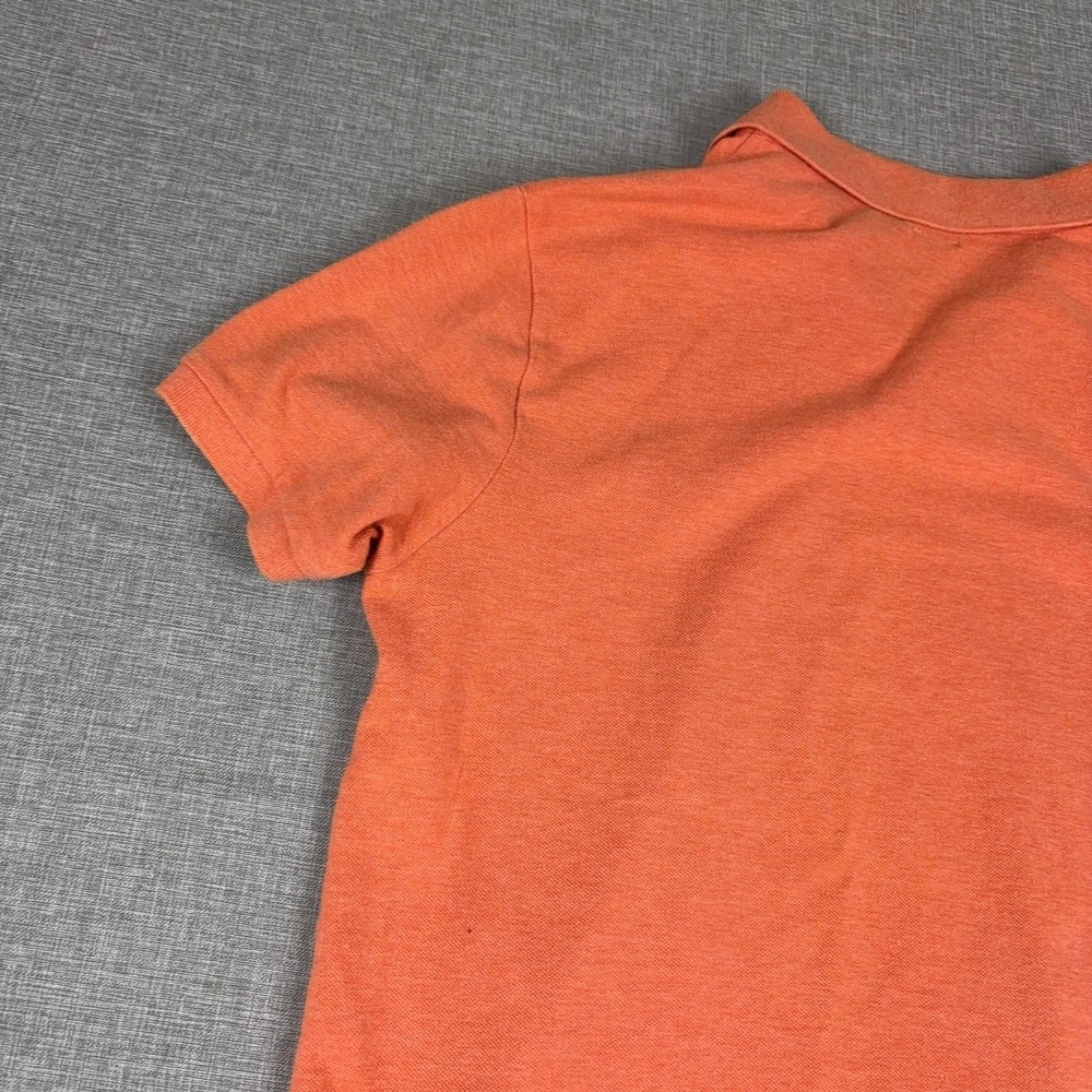 Vintage Ralph Lauren Polo Shirt Mens Large Orange Cotton Short Sleeve - Picture 14 of 16